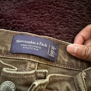 Abercrombie & Fitch Tan Signature Stretch Jeans